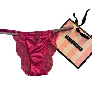 Victoria's Secret Pink Lace back panties. NWT. Size m.